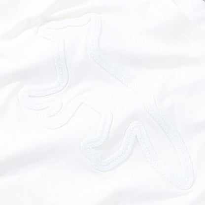 メゾン キツネ MAISON KITSUNE トップス Tシャツ・カットソー メンズ CONTOUR FOX PATCH RELAXED TEE-SHIRT ホワイト フォックスパッチ コットン 無地 ワンポイント 半袖 クールネック 半袖 KM00114KJ0035