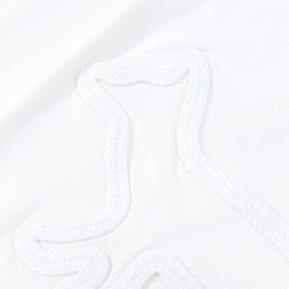 MAISON KITSUNE Tシャツ ホワイト フォックスパッチ クールネック KM00114KJ0035