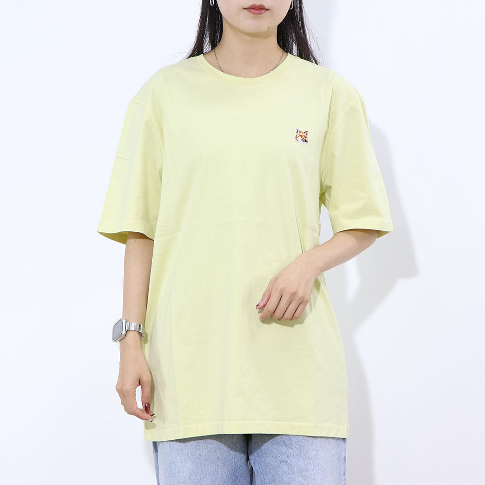 MAISON KITSUNE Tシャツ  イエロー フォックスパッチ LM00104KJ0008
