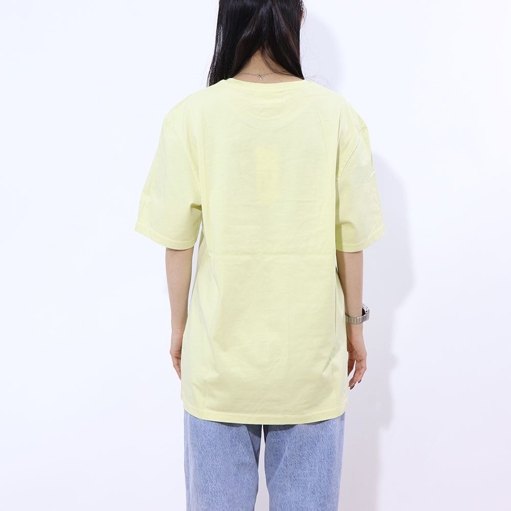 MAISON KITSUNE Tシャツ  イエロー フォックスパッチ LM00104KJ0008