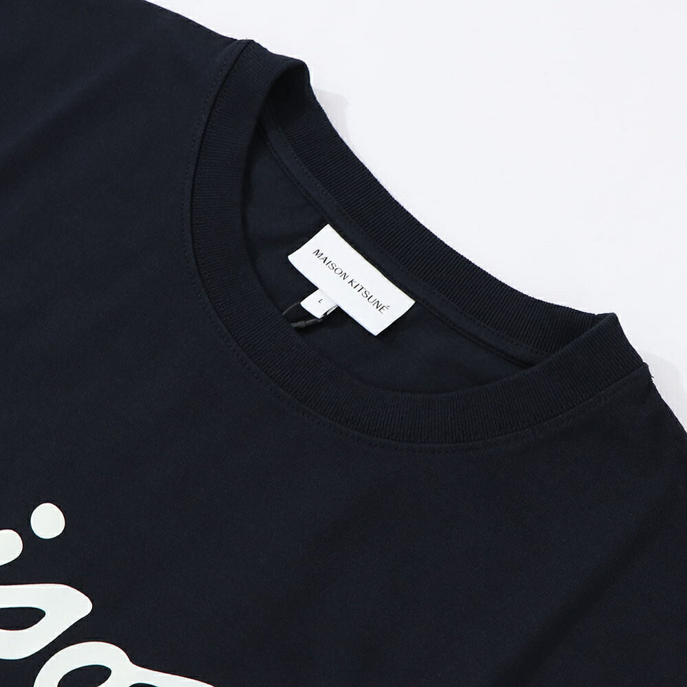 MAISON KITSUNE Tシャツ ブラック ロゴ MM00101KJ0118