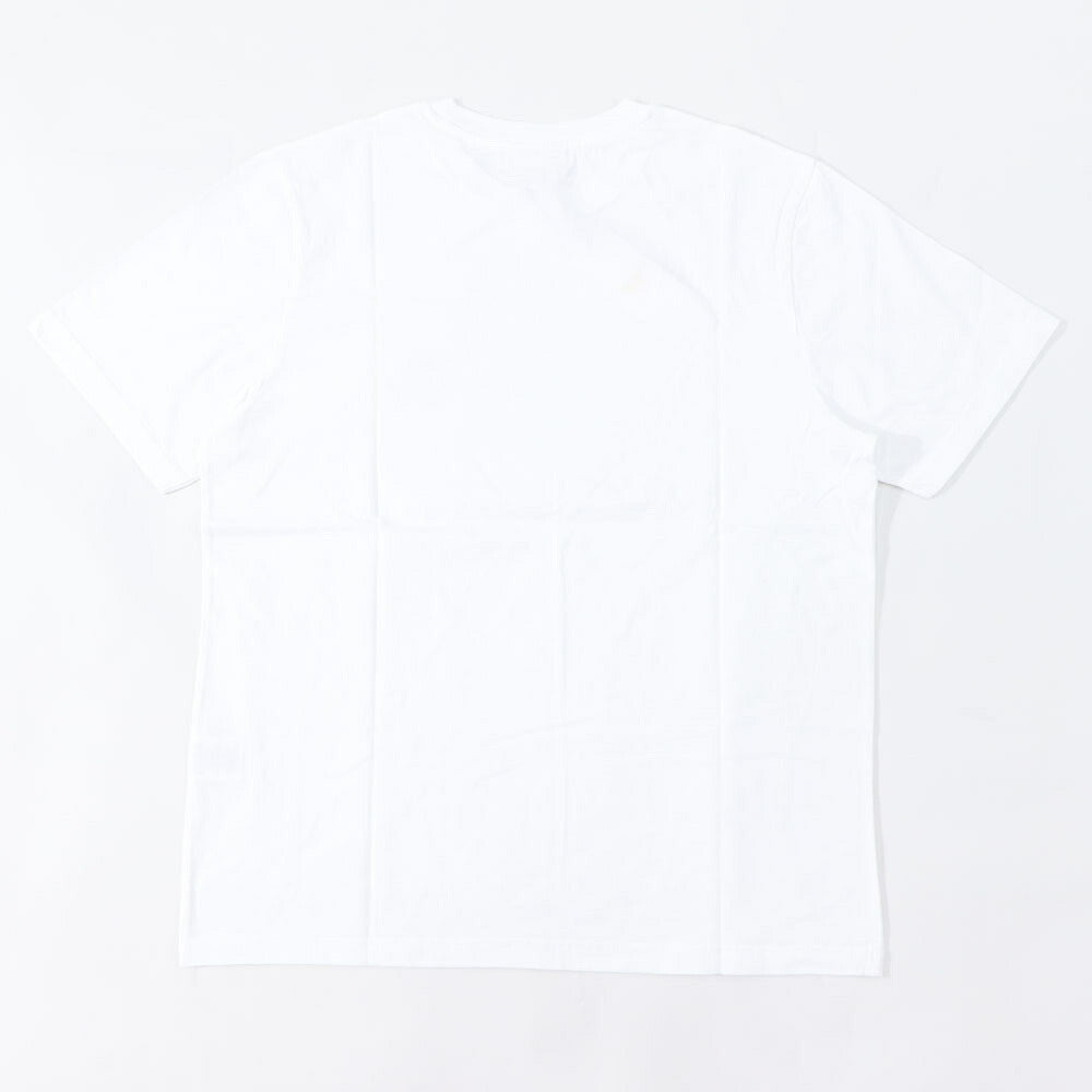 メゾン キツネ MAISON KITSUNE トップス Tシャツ・カットソー メンズ SPEEDY FOX PATCH COMFORT TEE ホワイト イエロー チルフォックスパッチ コットン 無地 半袖 クルーネック 半袖 MM00125KJ0008