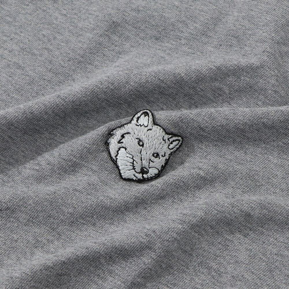 MAISON KITSUNE Tシャツ  カーキ メランジグレー フォックスパッチ MM00127KJ0118