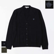 MAISON KITSUNE カーディガン ブラック カーキ フォックスパッチ LM00505KT1036