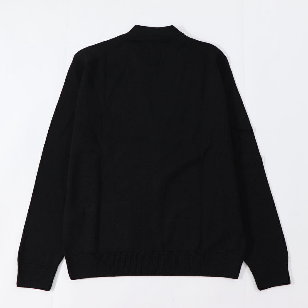 MAISON KITSUNE カーディガン ブラック カーキ フォックスパッチ LM00505KT1036