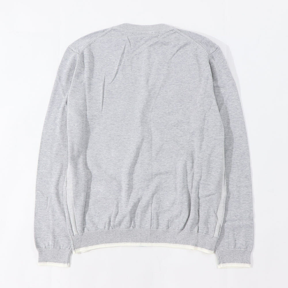 MAISON KITSUNE カーディガン グレー フォックスパッチ