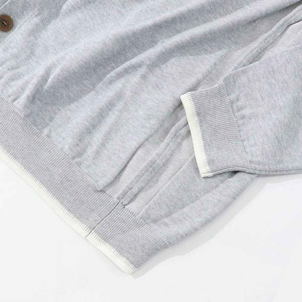 MAISON KITSUNE カーディガン グレー フォックスパッチ