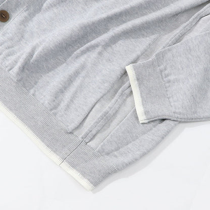 MAISON KITSUNE カーディガン グレー フォックスパッチ