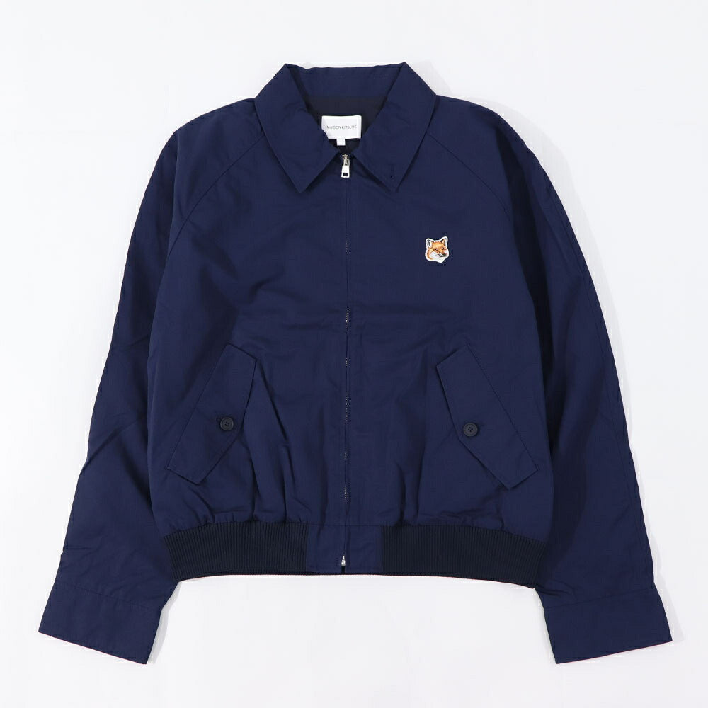 MAISON KITSUNE ブルゾン  ネイビー フォックスパッチ ハリントン MM02105WQ0067