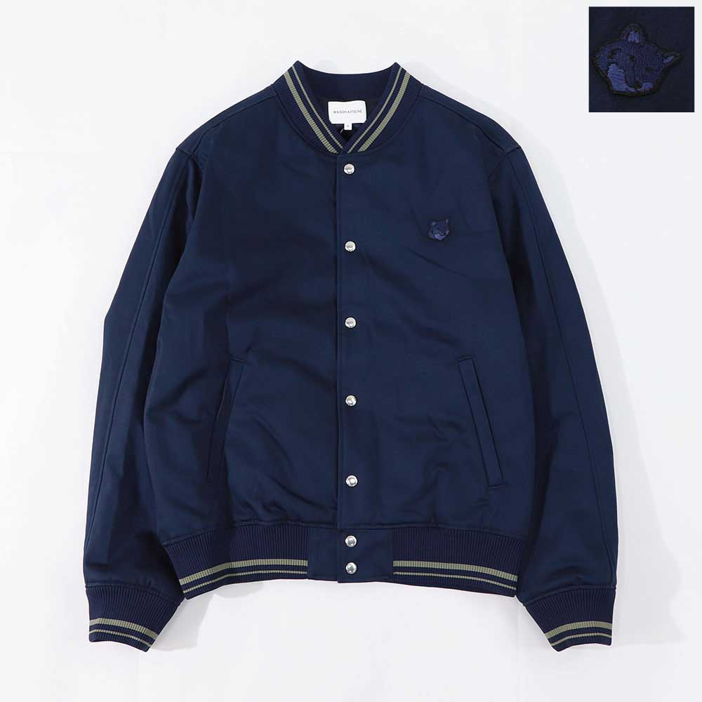 MAISON KITSUNE ジャケット ネイビー フォックスパッチ