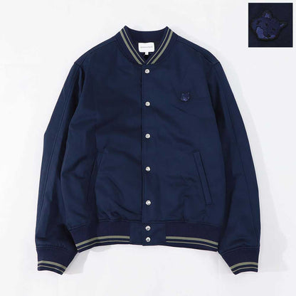 MAISON KITSUNE ジャケット ネイビー フォックスパッチ