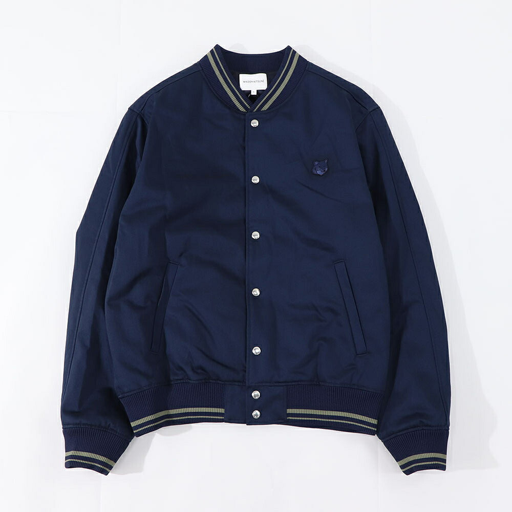 MAISON KITSUNE ジャケット ネイビー フォックスパッチ