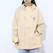 MAISON KITSUNE ブルゾン ベージュ フォックスパッチ ウィンドブレーカー フード MM02228WQ0072