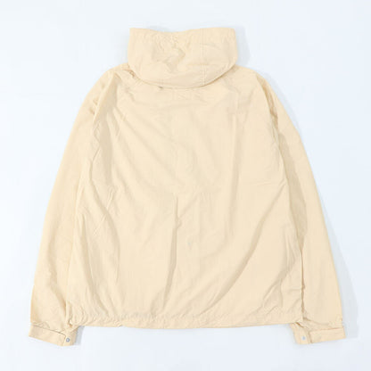 メゾン キツネ MAISON KITSUNE アウター ジャケット・ブルゾン メンズ CLASSIC FOX PATCH WINDBREAKER ベージュ フォックスパッチ ウィンドブレーカー 無地 ワンポイント フード MM02228WQ0072