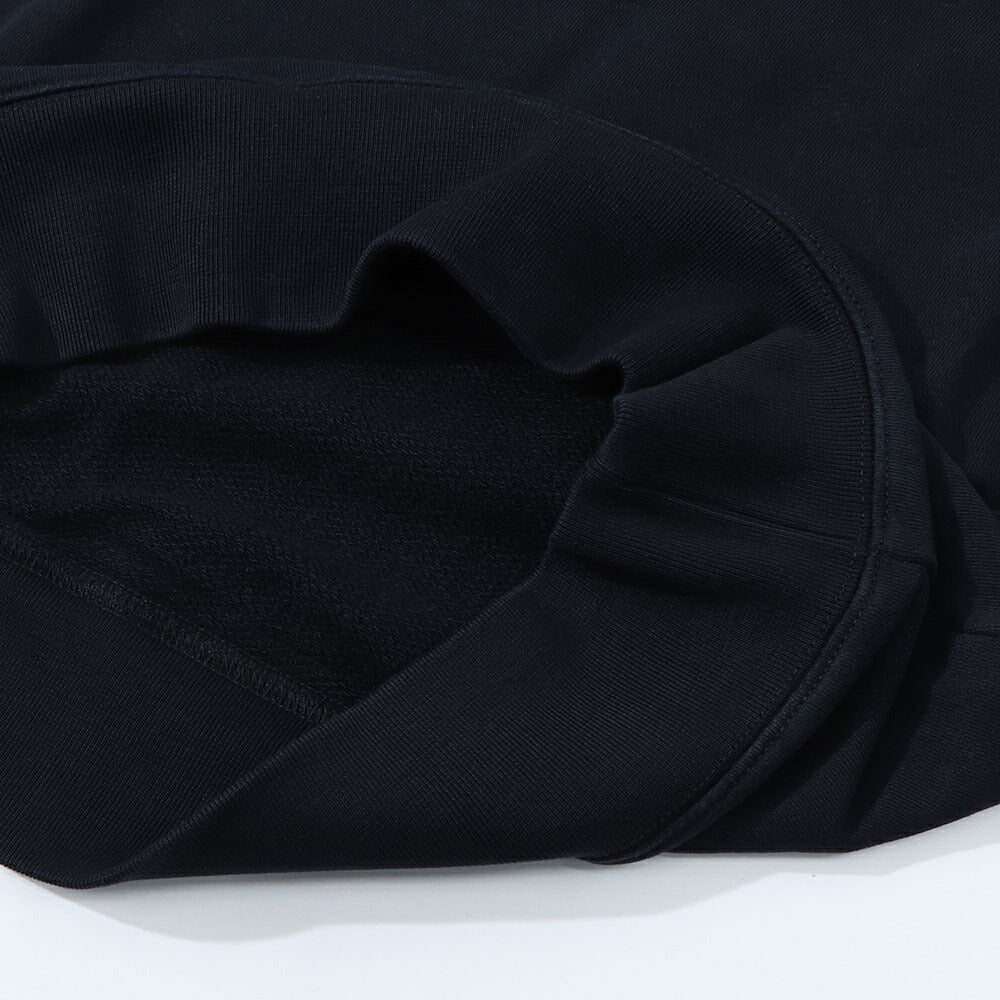 MAISON KITSUNE スウェット ブラック フォックスパッチ スエット KM00303KM0001