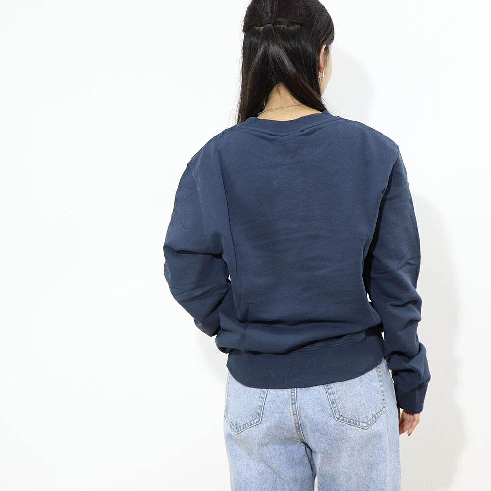 MAISON KITSUNE スウェット グレー ネイビー フォックスパッチ スエット LM00301KM0001