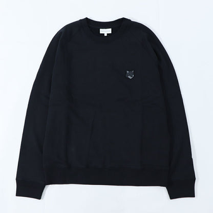 メゾン キツネ MAISON KITSUNE トップス スウェット・トレーナー メンズ BOLD FOX HEAD PATCH ダークメランジグレー ブラック クリーム ネイビー ライトグリーン フォックスパッチ スエット 無地 ワンポイント 長袖 クルーネック MM00304KM0001