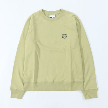 メゾン キツネ MAISON KITSUNE トップス スウェット・トレーナー メンズ BOLD FOX HEAD PATCH ダークメランジグレー ブラック クリーム ネイビー ライトグリーン フォックスパッチ スエット 無地 ワンポイント 長袖 クルーネック MM00304KM0001