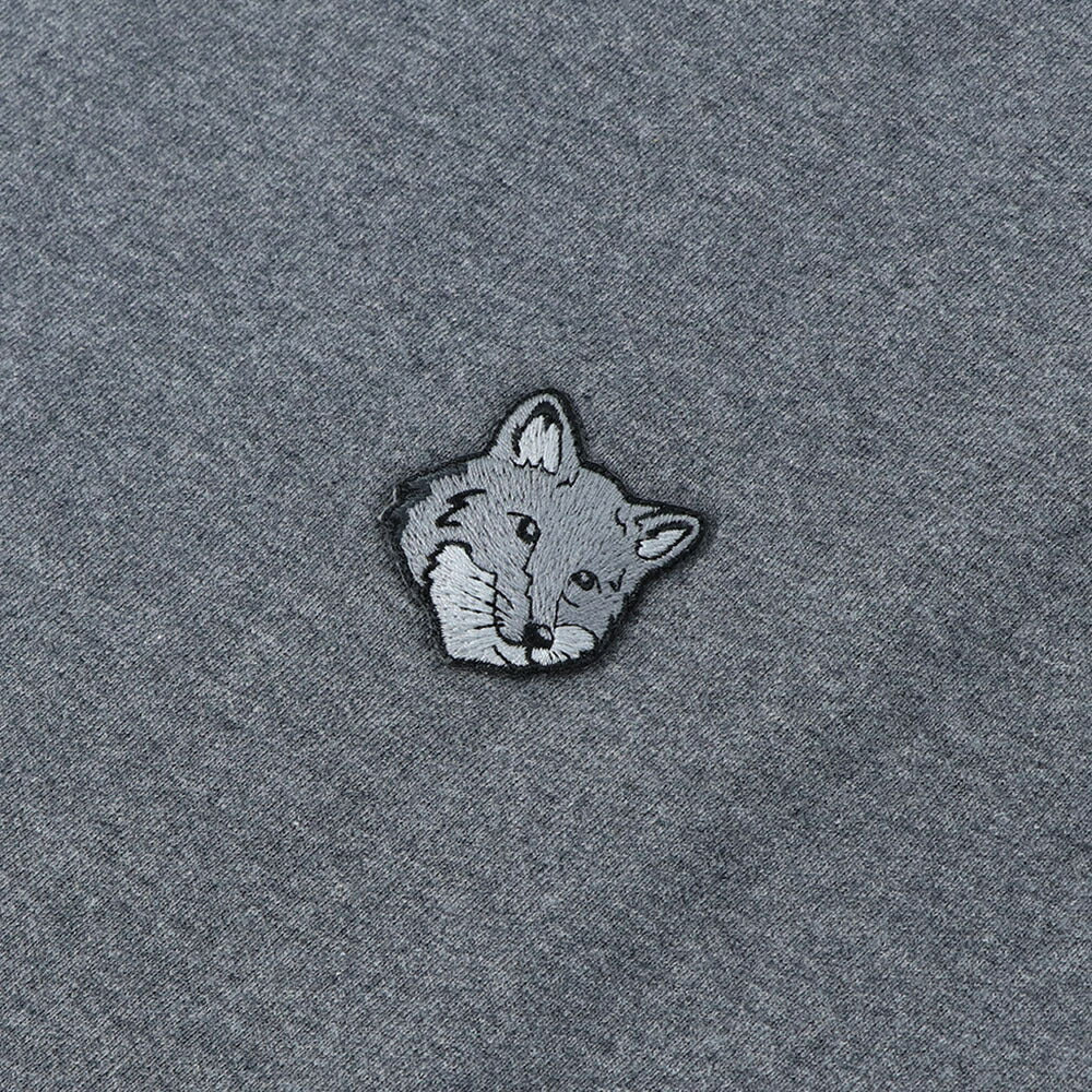 メゾン キツネ MAISON KITSUNE トップス スウェット・トレーナー メンズ BOLD FOX HEAD PATCH ダークメランジグレー ブラック クリーム ネイビー ライトグリーン フォックスパッチ スエット 無地 ワンポイント 長袖 クルーネック MM00304KM0001