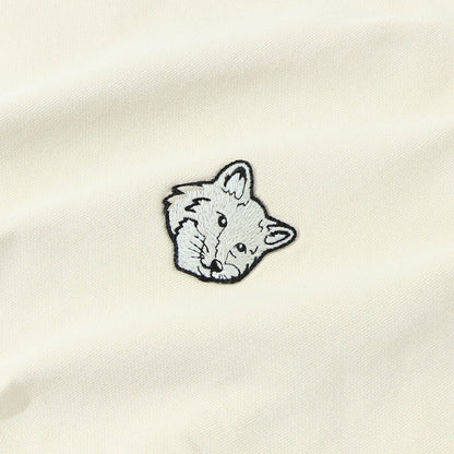 メゾン キツネ MAISON KITSUNE トップス スウェット・トレーナー メンズ BOLD FOX HEAD PATCH ダークメランジグレー ブラック クリーム ネイビー ライトグリーン フォックスパッチ スエット 無地 ワンポイント 長袖 クルーネック MM00304KM0001
