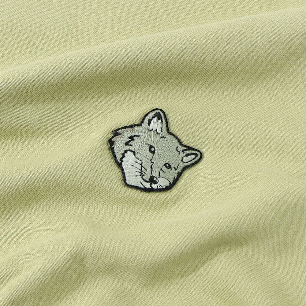 メゾン キツネ MAISON KITSUNE トップス スウェット・トレーナー メンズ BOLD FOX HEAD PATCH ダークメランジグレー ブラック クリーム ネイビー ライトグリーン フォックスパッチ スエット 無地 ワンポイント 長袖 クルーネック MM00304KM0001