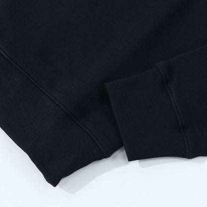 メゾン キツネ MAISON KITSUNE トップス スウェット・トレーナー メンズ SPEEDY FOX PATCH ブラック イエロー ネイビー スピーディーフォックスパッチ スエット 無地 ワンポイント 長袖 クルーネック MM00313KM0307