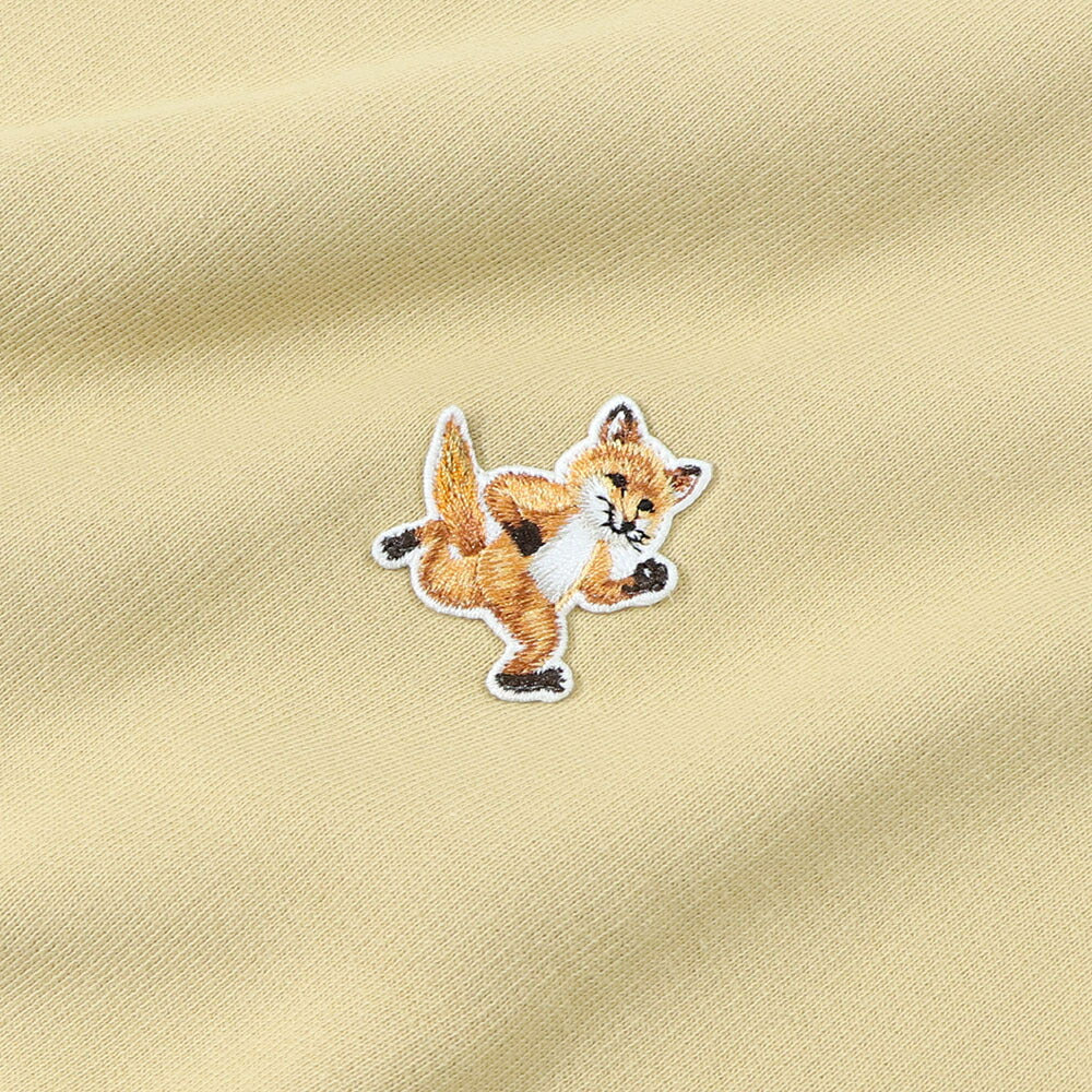 MAISON KITSUNE スウェット ブラック イエロー ネイビー スピーディーフォックスパッチ スエット MM00313KM0307