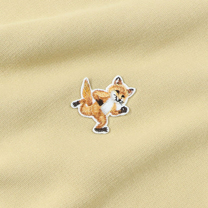 MAISON KITSUNE スウェット ブラック イエロー ネイビー スピーディーフォックスパッチ スエット MM00313KM0307