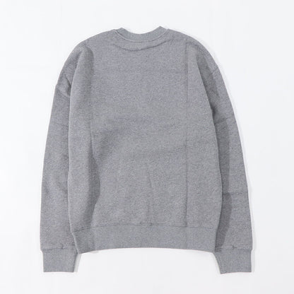 メゾン キツネ MAISON KITSUNE トップス スウェット・トレーナー メンズ FOX HEAD PATCH メランジグレー ブルー フォックスパッチ スエット 無地 ワンポイント 長袖 クルーネック MM00316KM0307