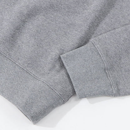 メゾン キツネ MAISON KITSUNE トップス スウェット・トレーナー メンズ FOX HEAD PATCH メランジグレー ブルー フォックスパッチ スエット 無地 ワンポイント 長袖 クルーネック MM00316KM0307