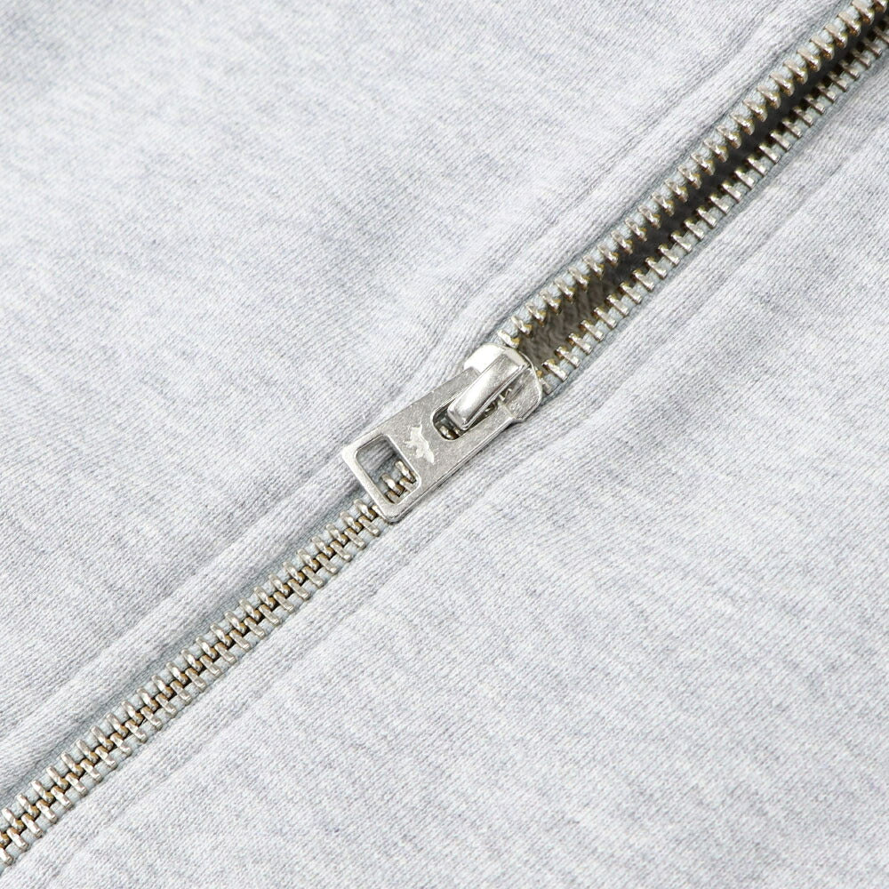 MAISON KITSUNE スウェット グレー ネイビー フォックスパッチ ハーフジップ スエット MM00314KM0001