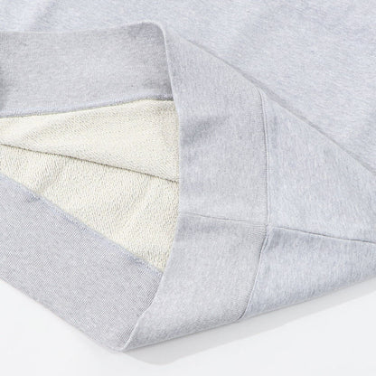 MAISON KITSUNE スウェット グレー ネイビー フォックスパッチ ハーフジップ スエット MM00314KM0001