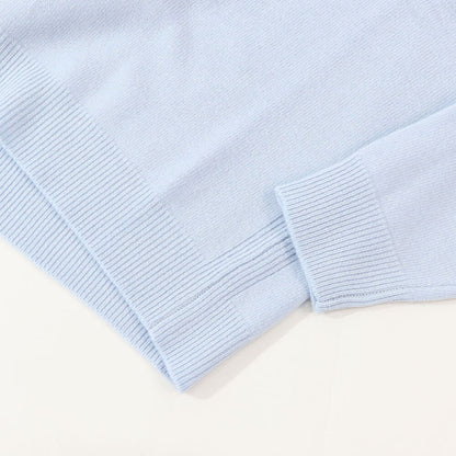 MAISON KITSUNE ニット ブラック ブルー フォックスパッチ ウール