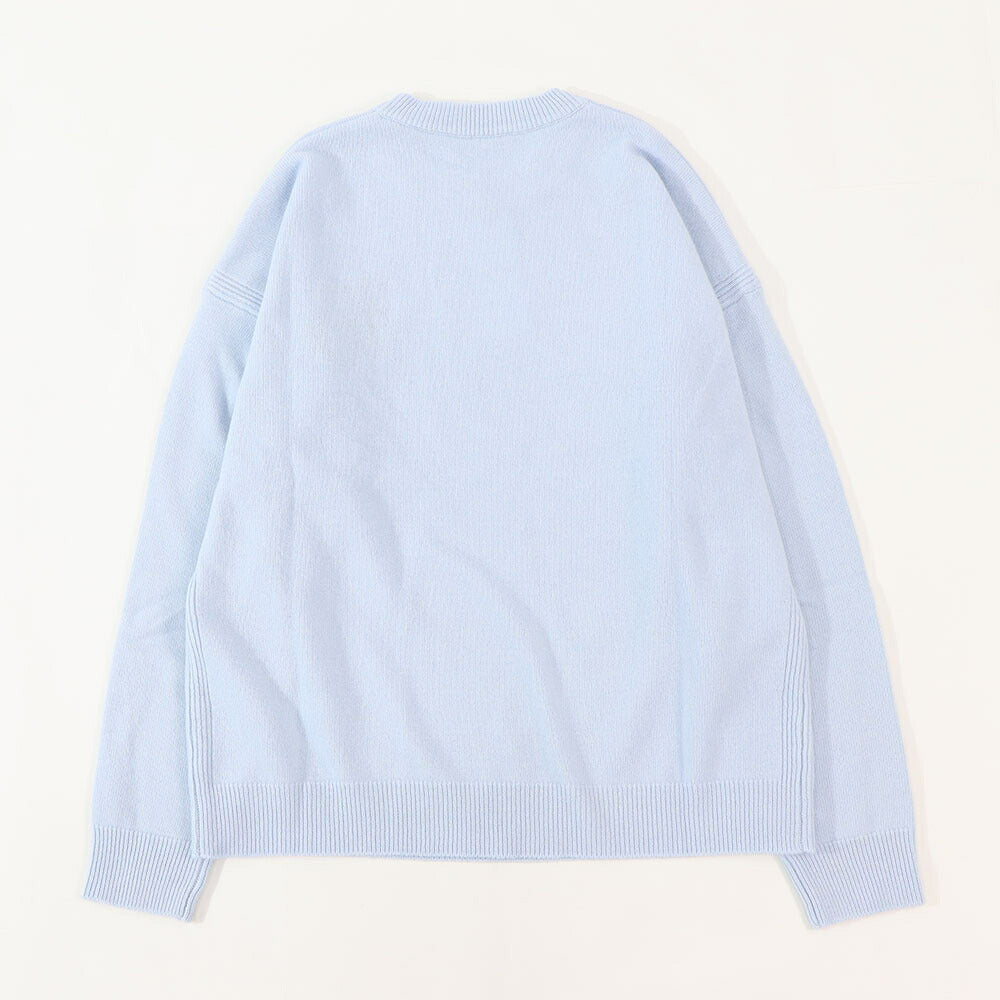 MAISON KITSUNE ニット ブラック ブルー フォックスパッチ ウール