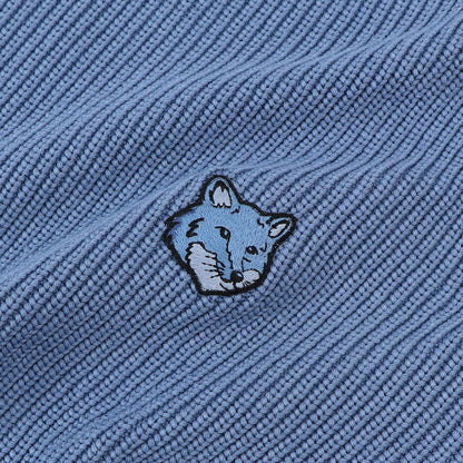 MAISON KITSUNE ニット クリーム ネイビー ブルー フォックスパッチ