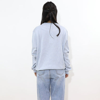 MAISON KITSUNE ニット BOLD FOX PATCH ライトブルー フォックスパッチ