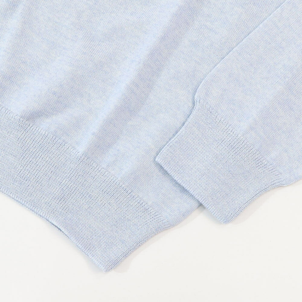 MAISON KITSUNE ニット BOLD FOX PATCH ライトブルー フォックスパッチ