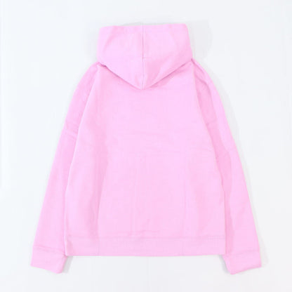 MAISON KITSUNE パーカー  ピンク フォックスパッチ スエット フーディ ロゴ 裏起毛