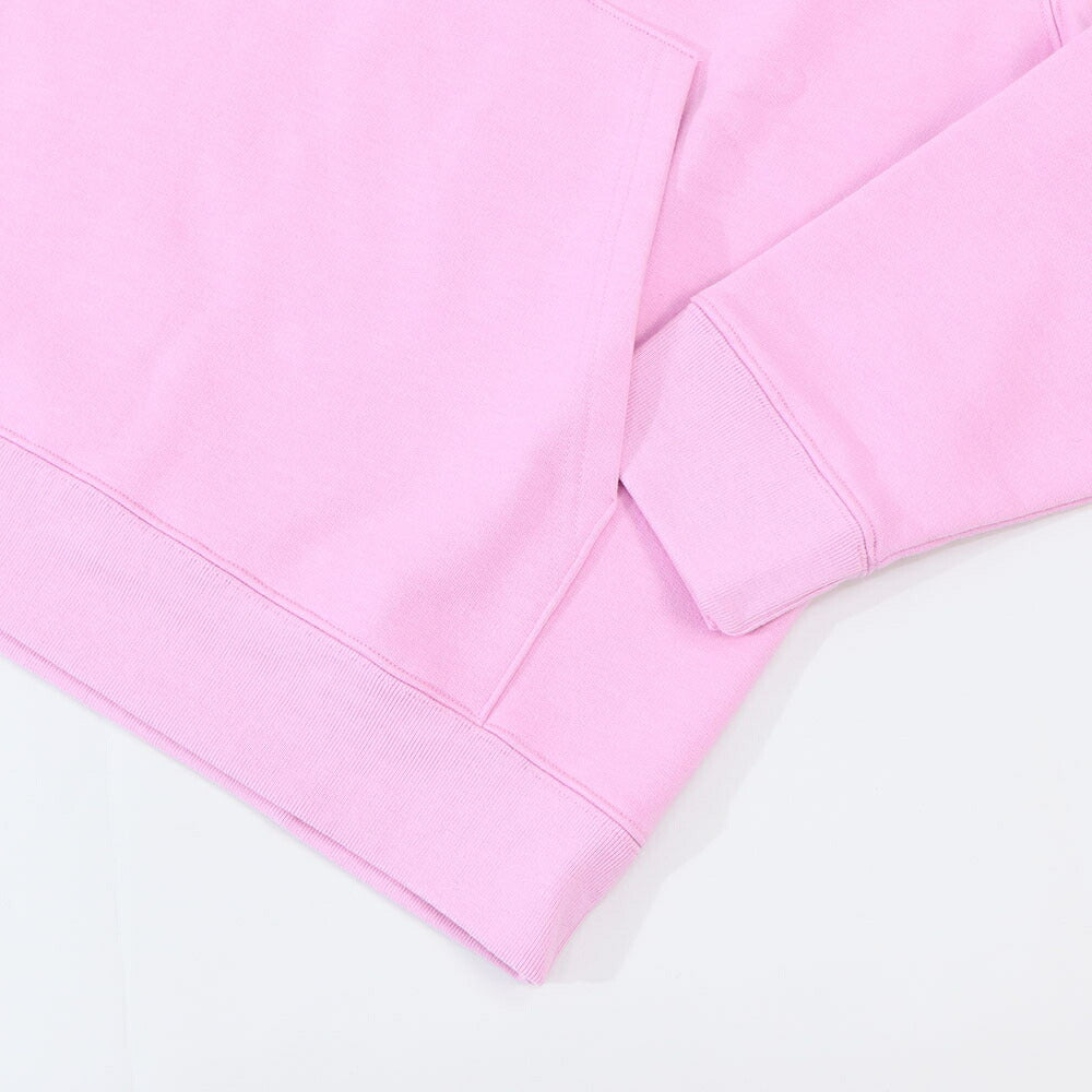 MAISON KITSUNE パーカー  ピンク フォックスパッチ スエット フーディ ロゴ 裏起毛