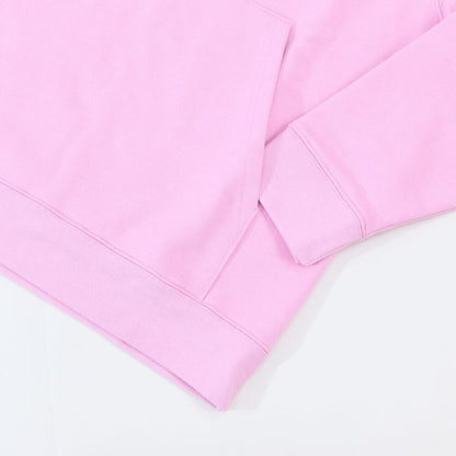 MAISON KITSUNE パーカー  ピンク フォックスパッチ スエット フーディ ロゴ 裏起毛