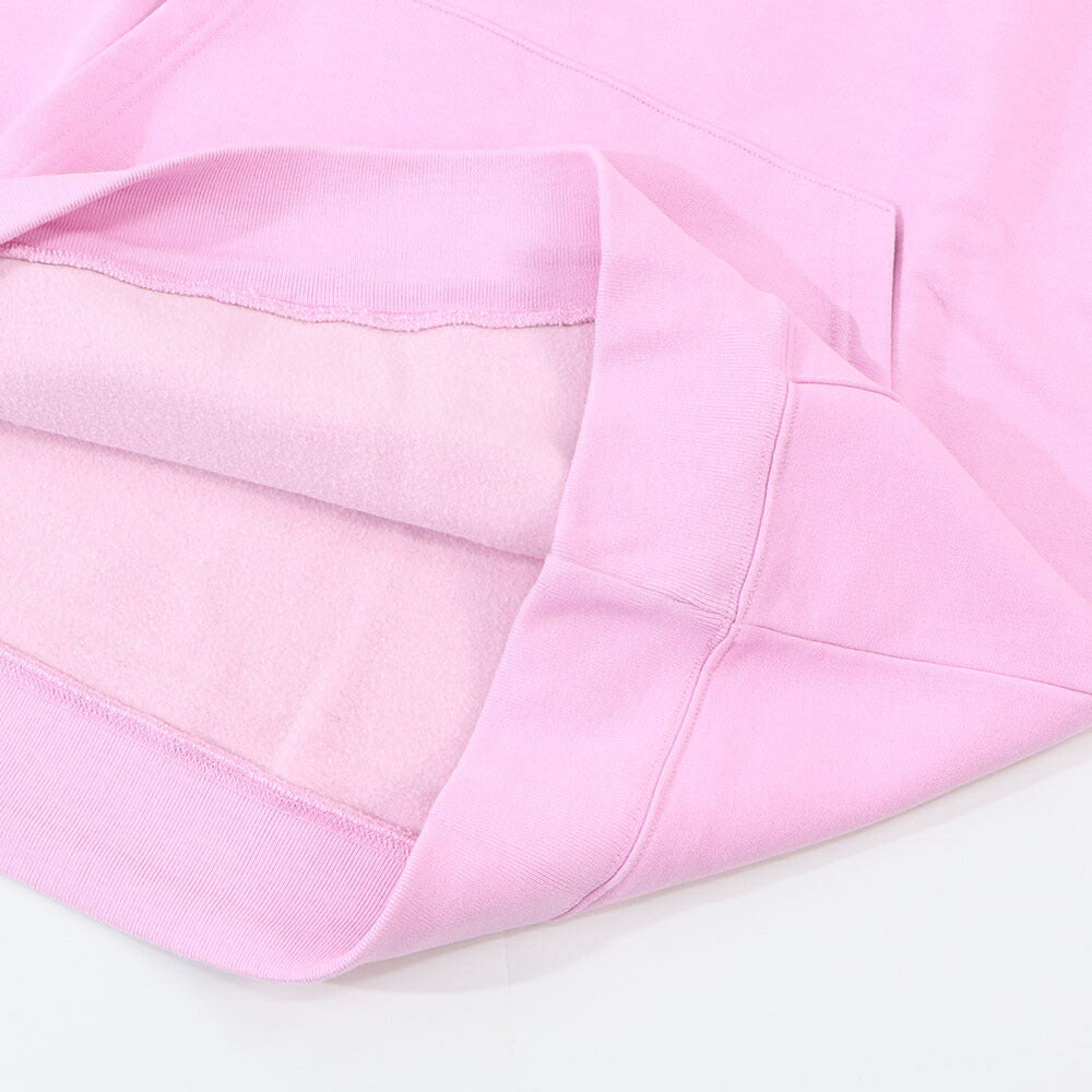 MAISON KITSUNE パーカー  ピンク フォックスパッチ スエット フーディ ロゴ 裏起毛