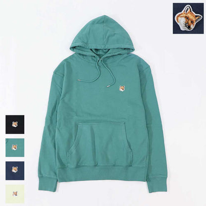MAISON KITSUNE パーカー ブラック グリーン イエロー ネイビー フォックスパッチ