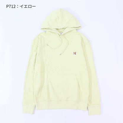 MAISON KITSUNE パーカー ブラック グリーン イエロー ネイビー フォックスパッチ