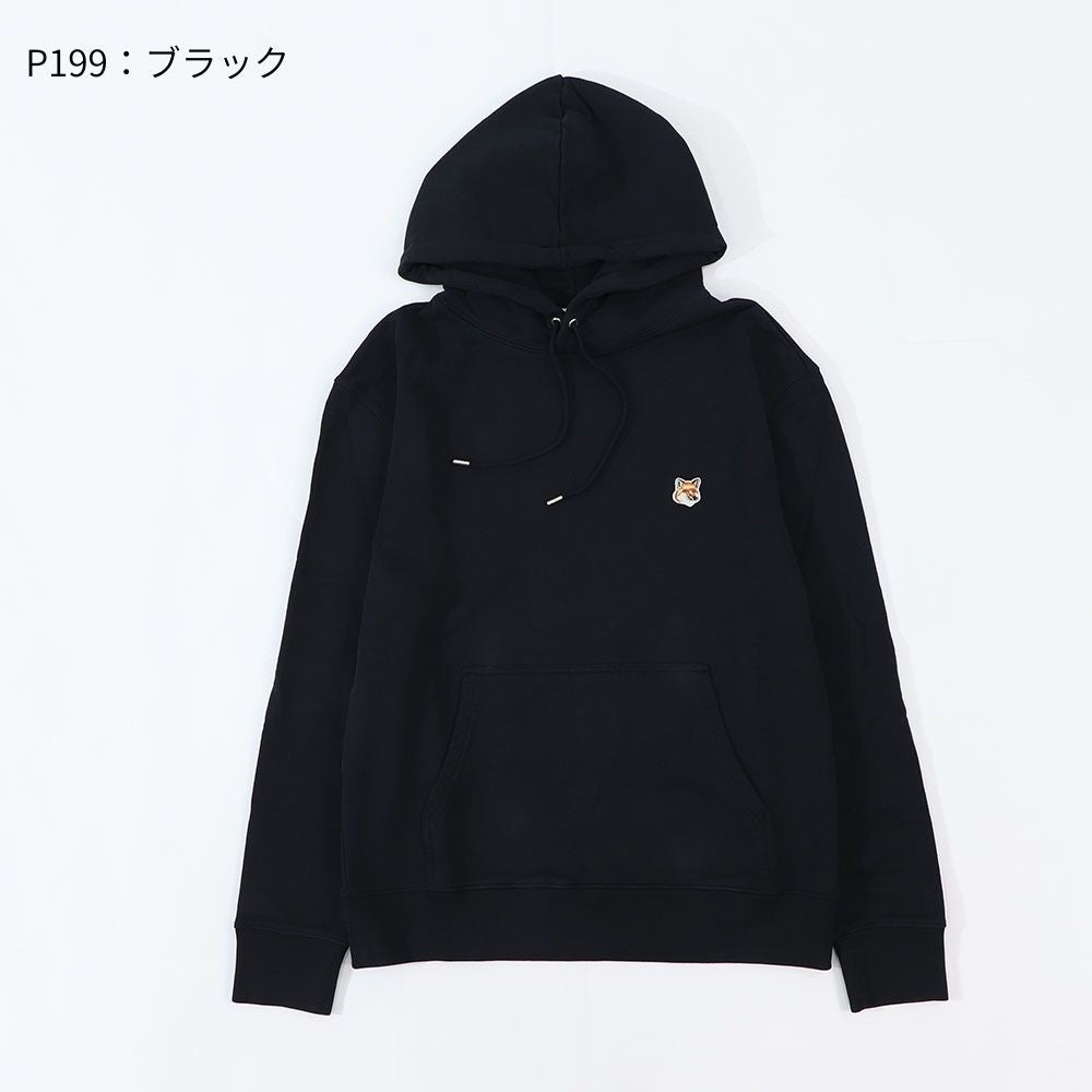 MAISON KITSUNE パーカー ブラック グリーン イエロー ネイビー フォックスパッチ