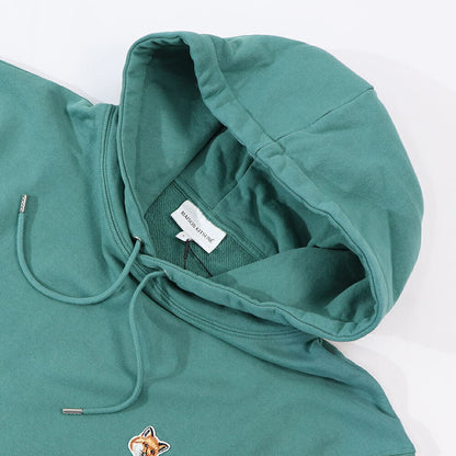 MAISON KITSUNE パーカー ブラック グリーン イエロー ネイビー フォックスパッチ