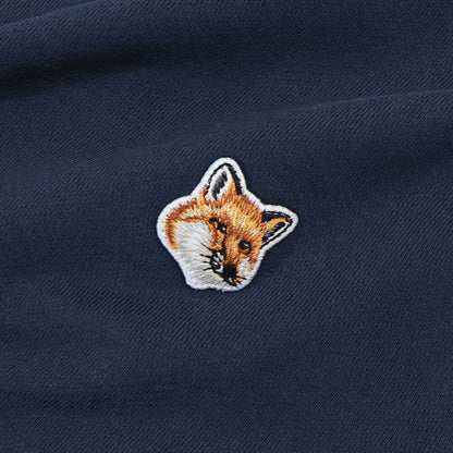 MAISON KITSUNE パーカー ブラック グリーン イエロー ネイビー フォックスパッチ