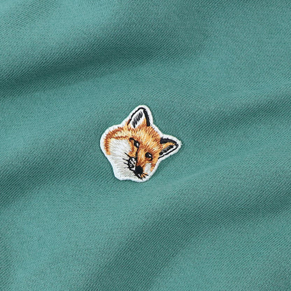 MAISON KITSUNE パーカー ブラック グリーン イエロー ネイビー フォックスパッチ
