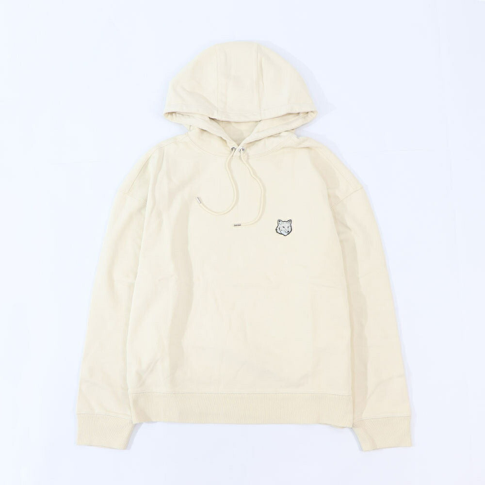 MAISON KITSUNE パーカー  ブラック クリーム ライトグリーン マスタード フォックスパッチ