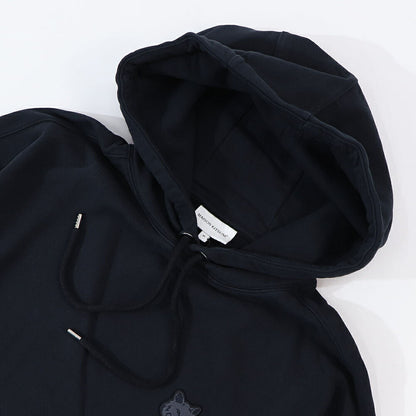 MAISON KITSUNE パーカー  ブラック クリーム ライトグリーン マスタード フォックスパッチ