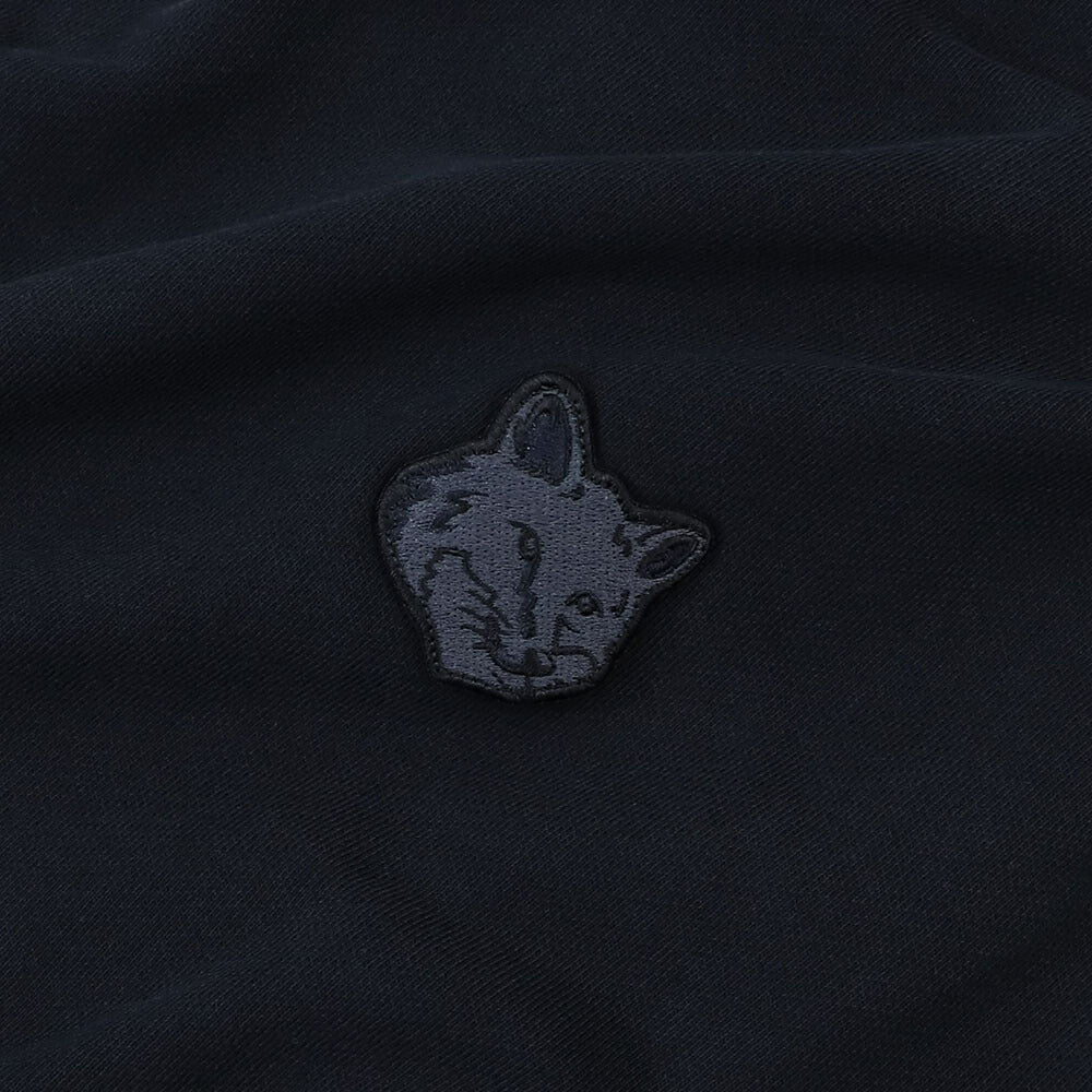 MAISON KITSUNE パーカー  ブラック クリーム ライトグリーン マスタード フォックスパッチ